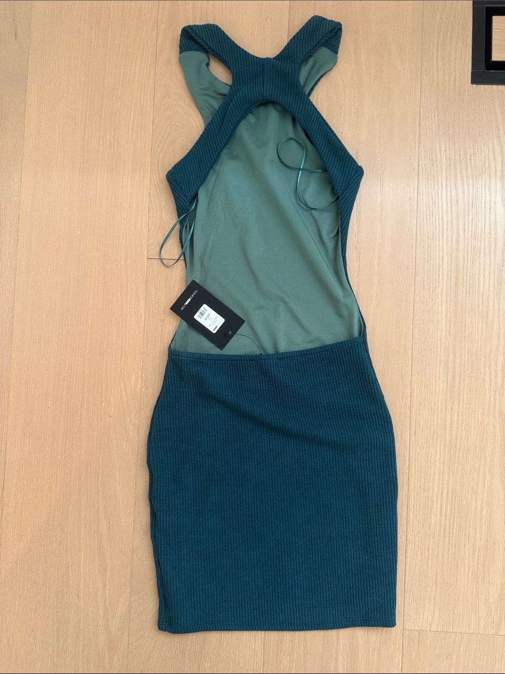Backless Ribbed Dress - Picture 2 of 2